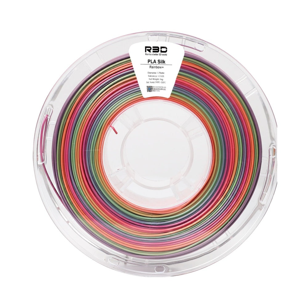 2in1 SILK PLA Filament für 3D Drucker | Zweifarbig Special Magic Effekt - NEU 3DPLady Silk Filament 1 kg Silk Rainbow