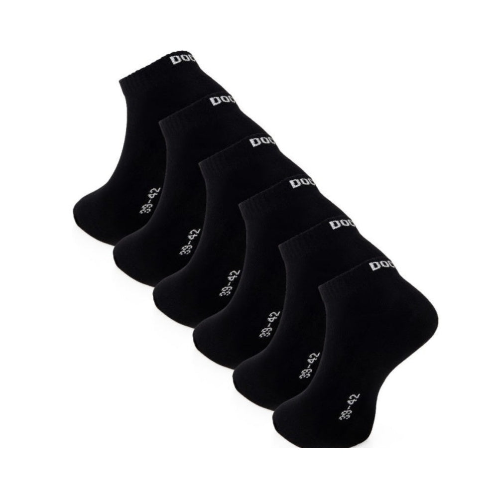 6–24 Paar DOCKS Sneaker Socken Baumwolle Atmungsaktive Damen & Herren schwarz