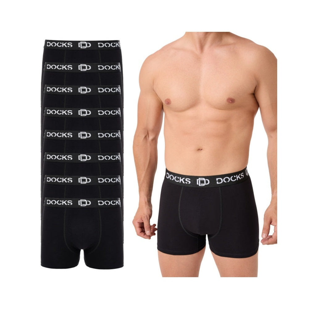 8 - 24er Pack Boxershorts Baumwolle Herren Unterhose Schwarz Bequem Männer Boxer
