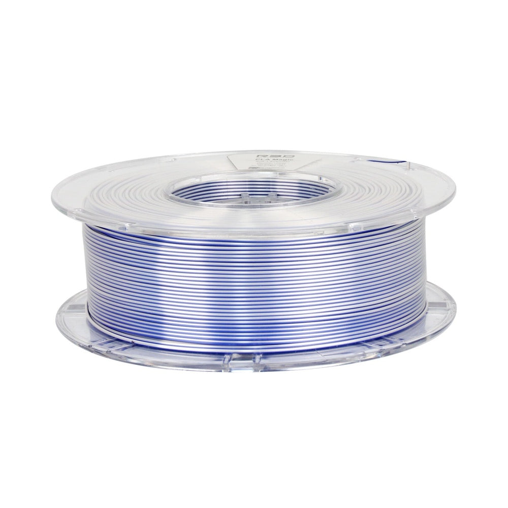 2in1 SILK PLA Filament für 3D Drucker | Zweifarbig Special Magic Effekt - NEU 3DPLady Silk Filament 1 kg Blue - Grey (Lavender)