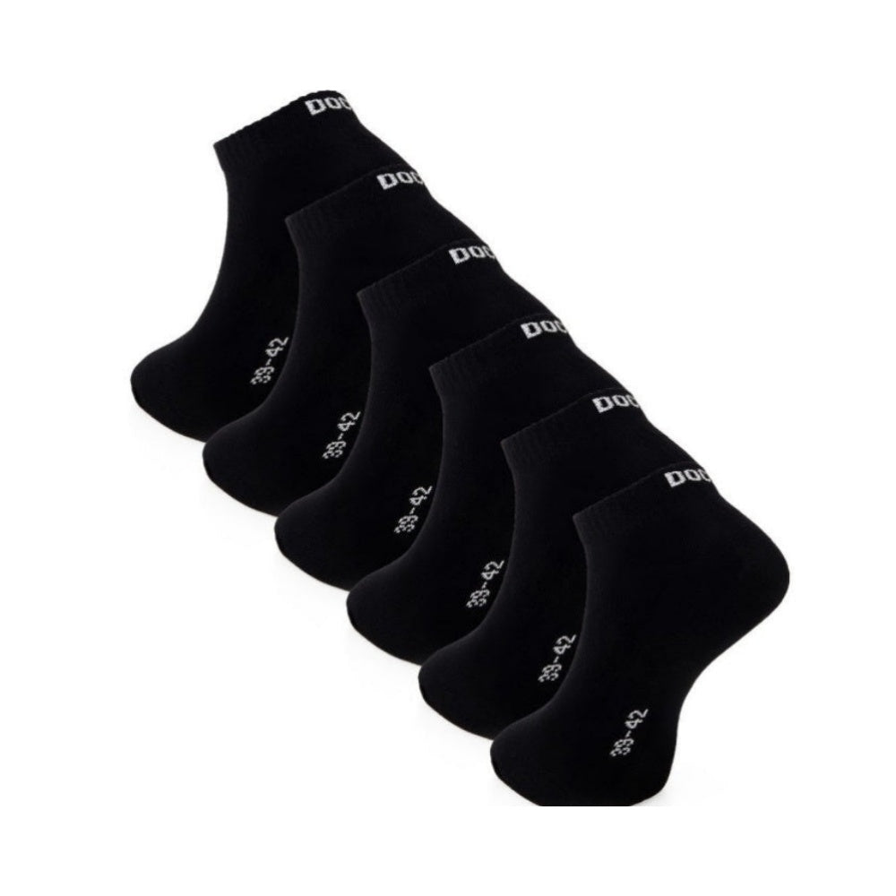6–24 Paar DOCKS Sneaker Socken Baumwolle Atmungsaktive Damen & Herren schwarz