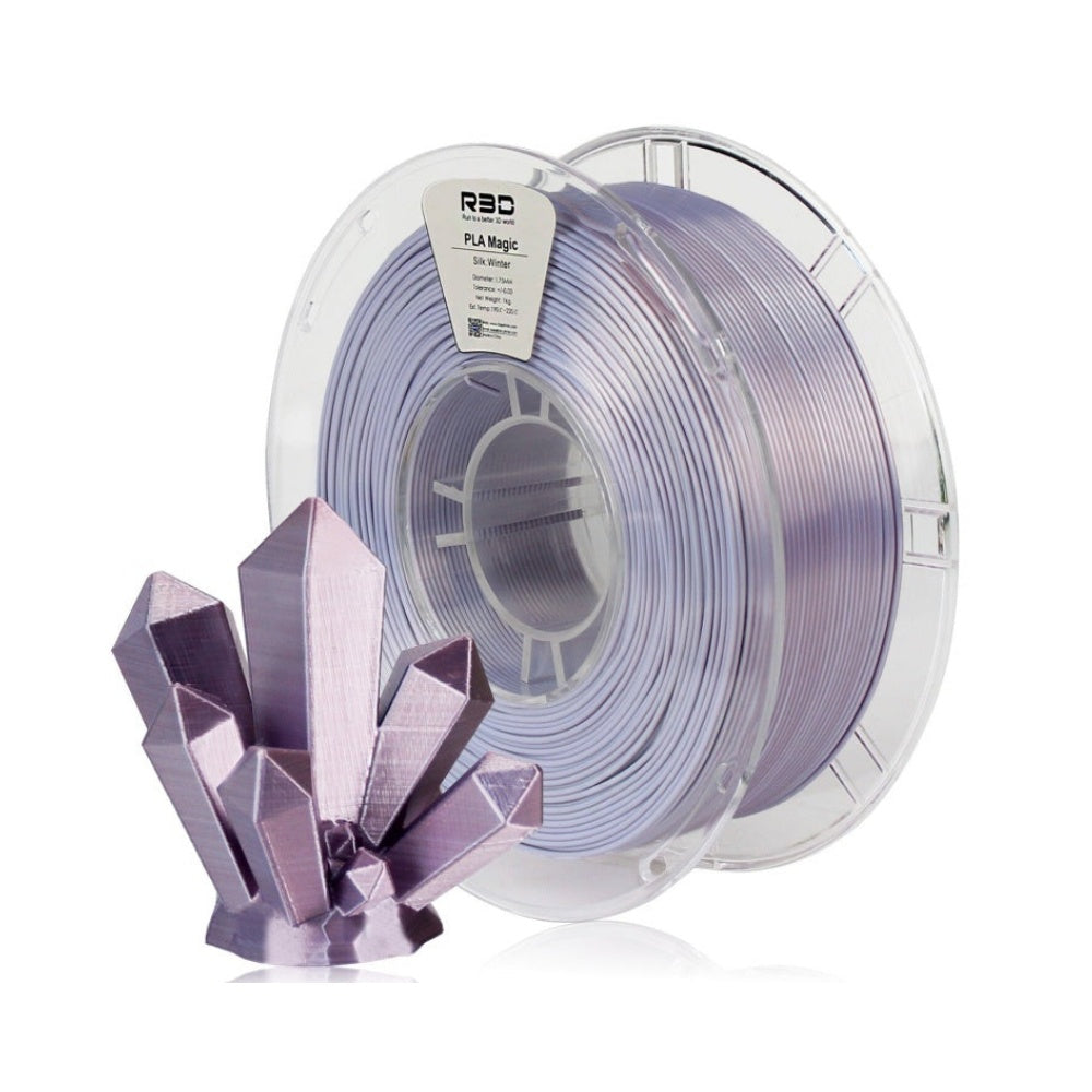 2in1 SILK PLA Filament für 3D Drucker | Zweifarbig Special Magic Effekt - NEU 3DPLady Silk Filament 1 kg Silk Winter