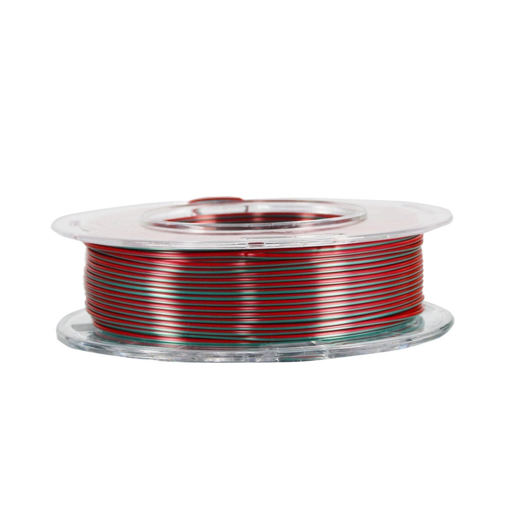 2in1 SILK PLA Filament für 3D Drucker | Zweifarbig Special Magic Effekt - NEU 3DPLady Silk Filament 0,25 kg Silk Red - Green