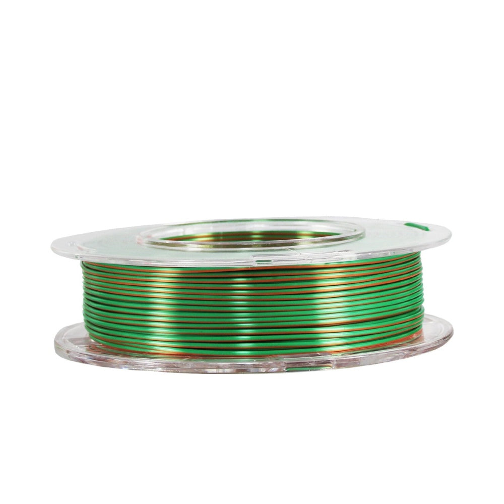 2in1 SILK PLA Filament für 3D Drucker | Zweifarbig Special Magic Effekt - NEU 3DPLady Silk Filament 0,25 kg Silk Orange - Green