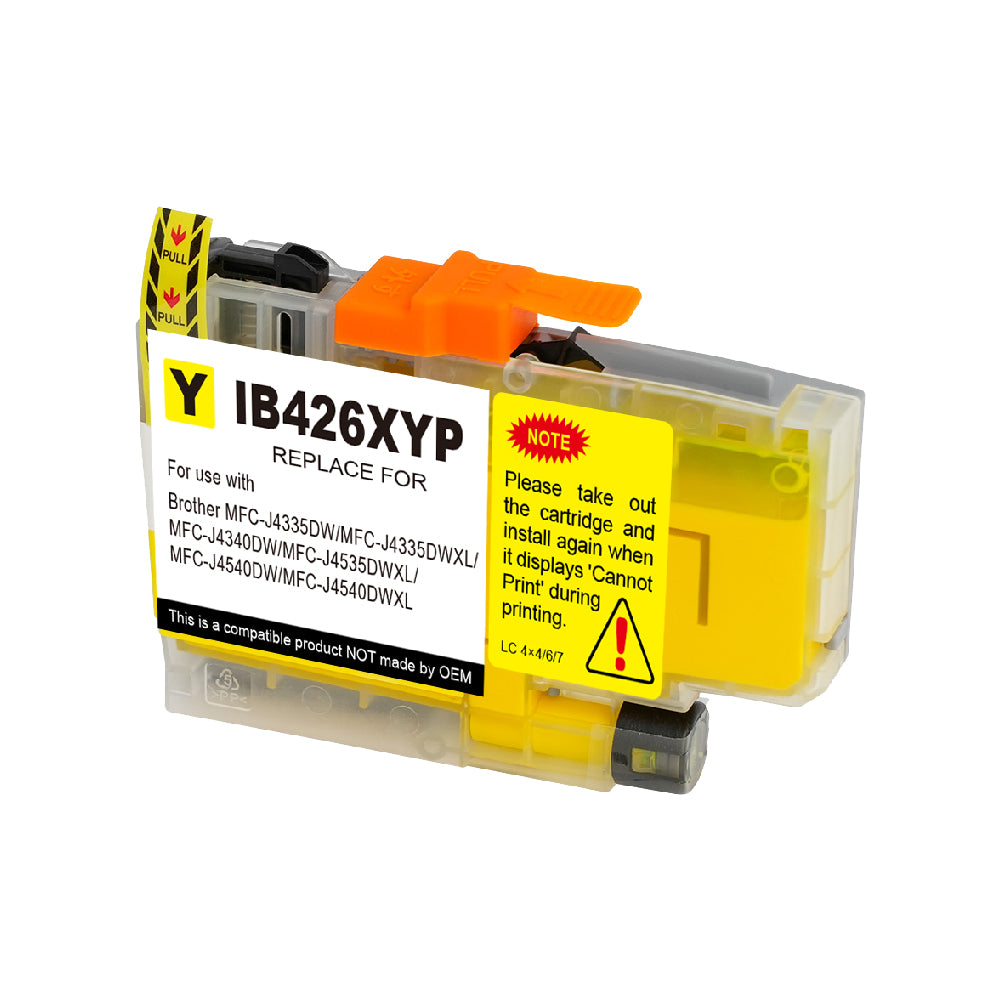 Kompatible Toner für Brother LC426XLY Gelb Kompatible Inkjet cartridge 5.000 Seiten