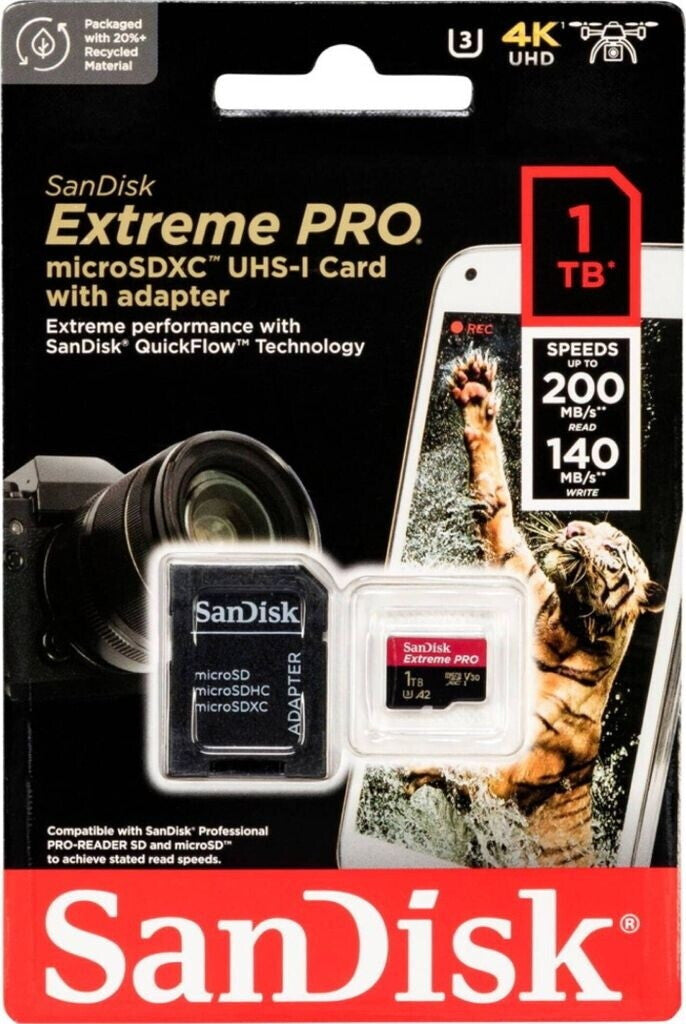 SanDisk Extreme PRO A2 200 MB/s microSD microSDXC 1TB